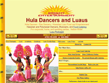 Tablet Screenshot of hulashows.com